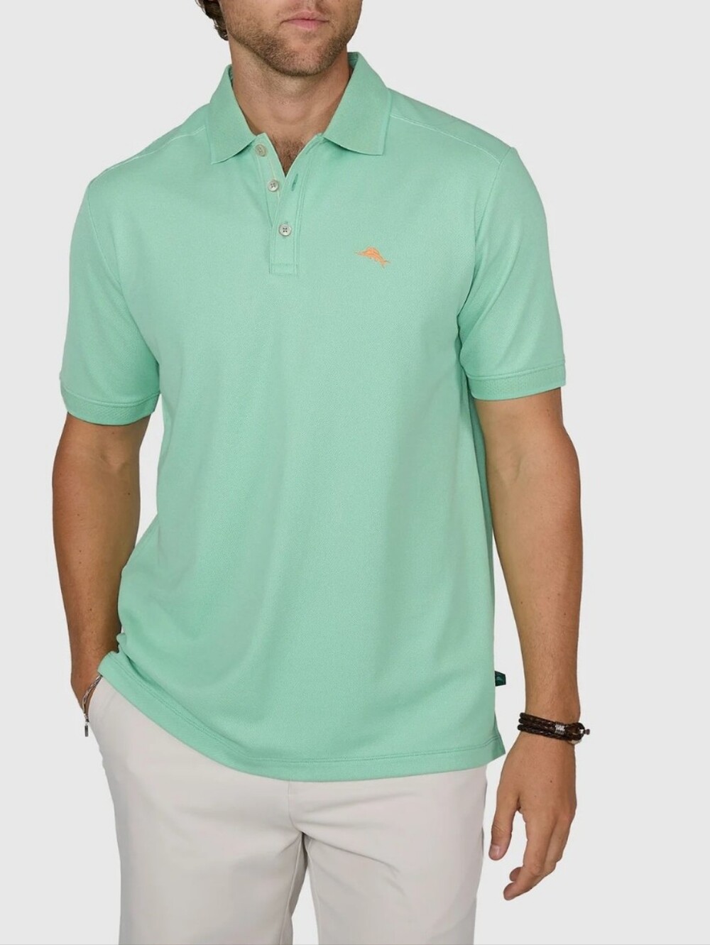 Tommy Bahama Emfielder Icon Light Seafoam Polo Shirt
